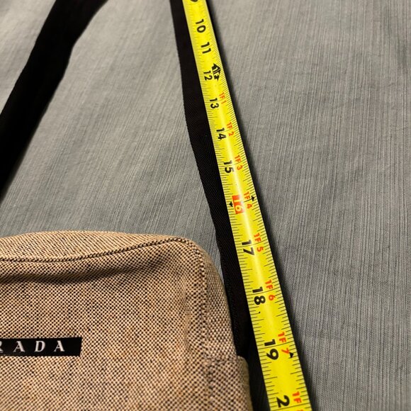 PRADA Canapa Linen Sport Messenger Bag - Picture 5 of 8